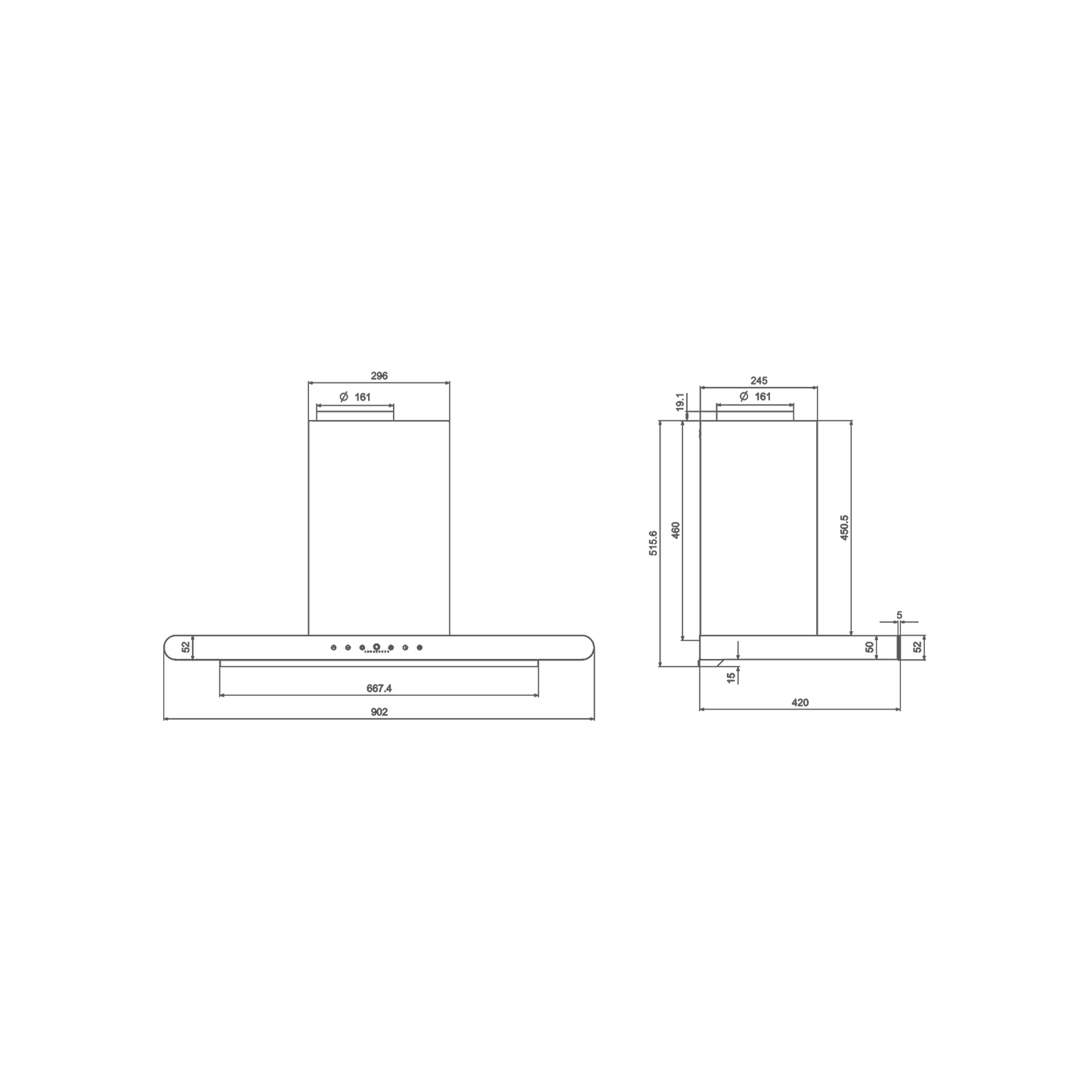 CANARY 90 DC - Zero Maintenance Chimney With BLDC Motor