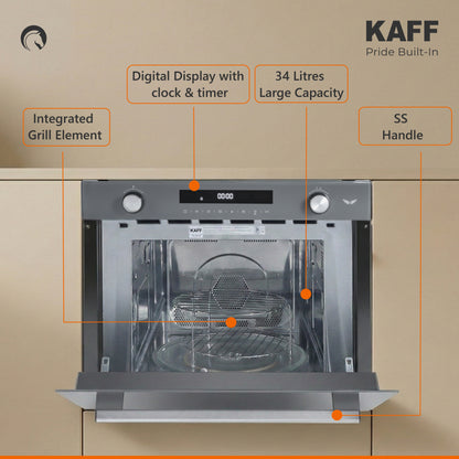 MW 34 G6F- Built in Microwave with Child Lock / Clock / Kitchen Timer