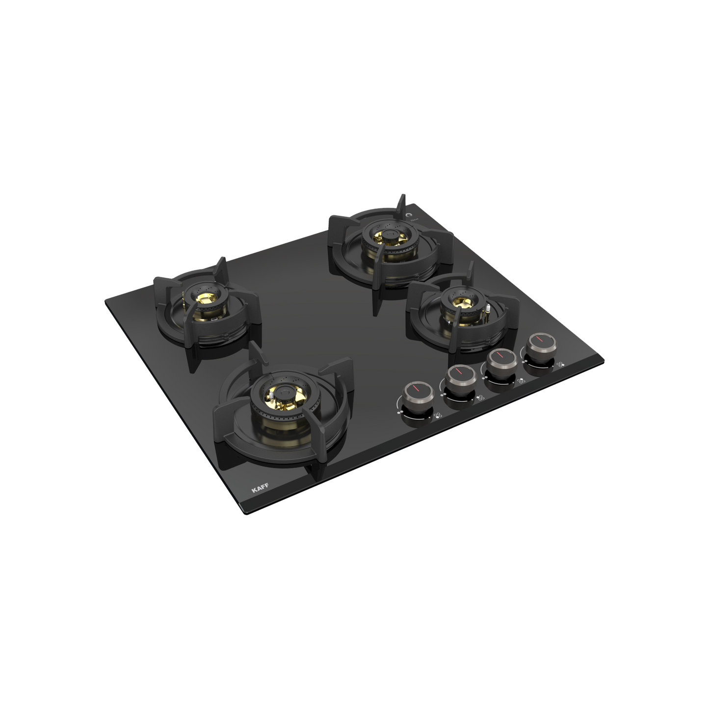 ASF 604- Built-In Hob, 4 Full Brass High Efficiency Burners with full FFD, Auto Electric Ignition