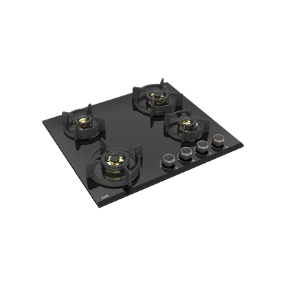 ASF 604- Built-In Hob, 4 Full Brass High Efficiency Burners with full FFD, Auto Electric Ignition