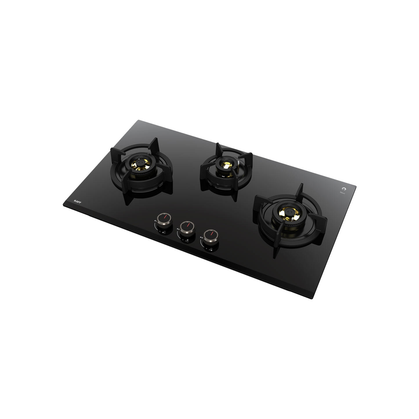 ASF 783- Built-In Hob for Kitchen, 3 Full Brass High Efficiency Burners & FFD, Auto Electric Ignition