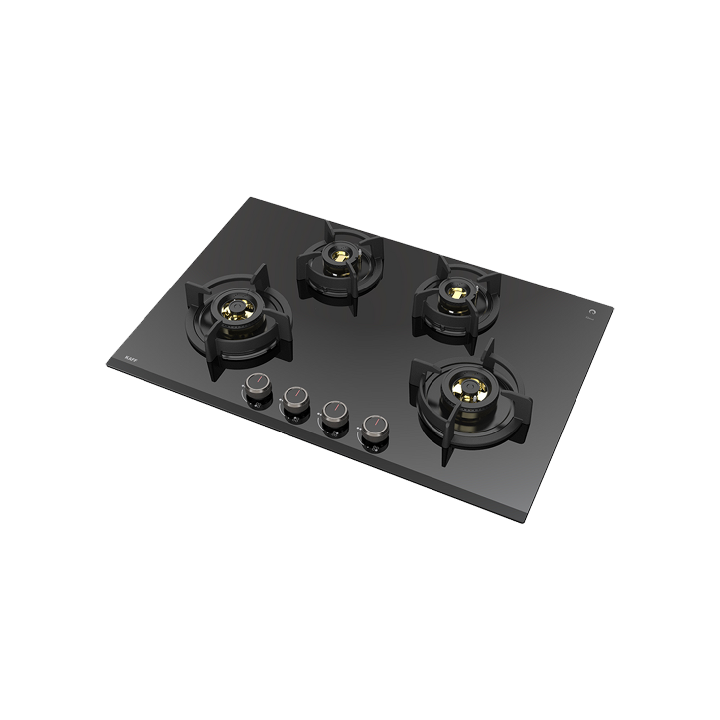 ASF 784- Built-In Hob for Kitchen, 4 Full Brass High Efficiency Burners & FFD, Auto Electric Ignition
