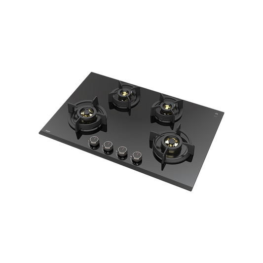 ASF 784- Built-In Hob for Kitchen, 4 Full Brass High Efficiency Burners & FFD, Auto Electric Ignition