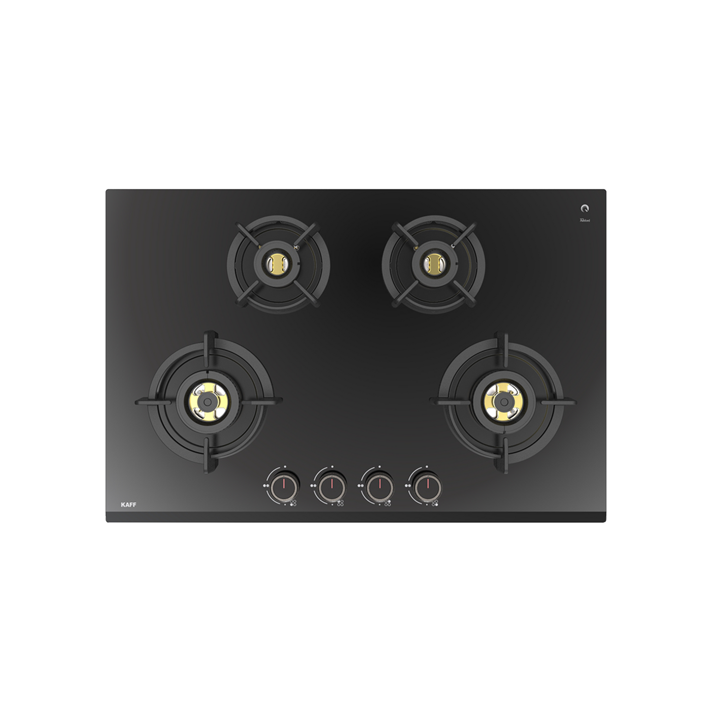 ASF 784- Built-In Hob for Kitchen, 4 Full Brass High Efficiency Burners & FFD, Auto Electric Ignition