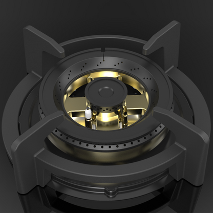 ASF 784- Built-In Hob for Kitchen, 4 Full Brass High Efficiency Burners & FFD, Auto Electric Ignition