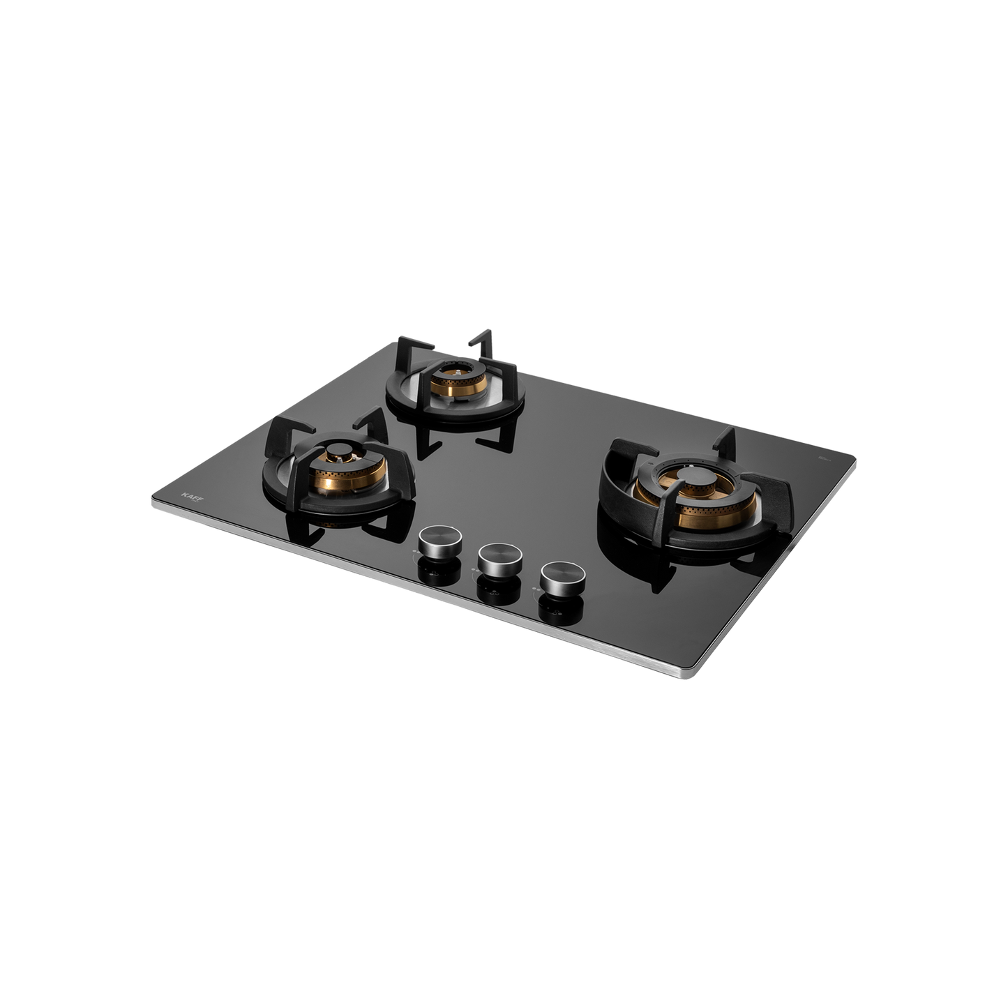 BLH 603X - 3 Full Brass Burners Built-in Hob for Efficient Cooking, Heavy Duty Cast Iron Pan Support