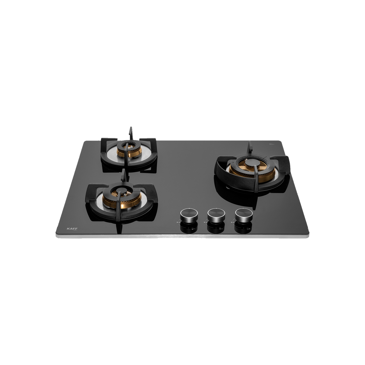 BLH 603X - 3 Full Brass Burners Built-in Hob for Efficient Cooking, Heavy Duty Cast Iron Pan Support