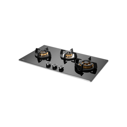 BLH 783 / BLH 783X- 3 Full Brass Burners Built in Hob, Flame Failure Device, Metal Knobs, Auto Ignition