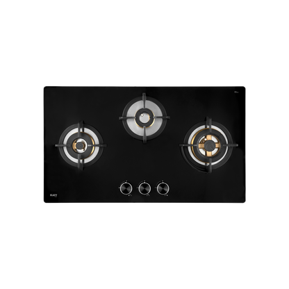 BLH 783 / BLH 783X- 3 Full Brass Burners Built in Hob, Flame Failure Device, Metal Knobs, Auto Ignition