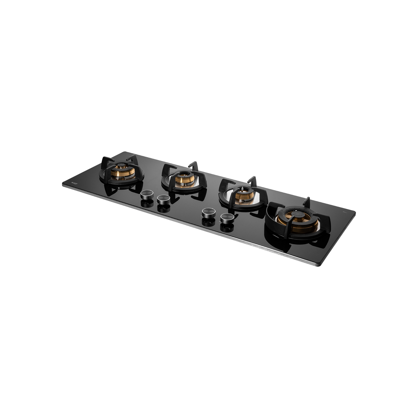 BLH F 100X BLK - 4 Full Brass Burners Built-in Hob with Flame Failure Device