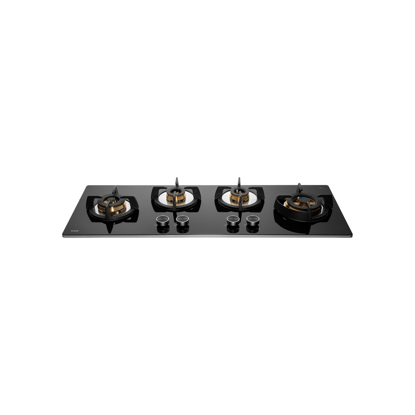 BLH F 100X BLK - 4 Full Brass Burners Built-in Hob with Flame Failure Device