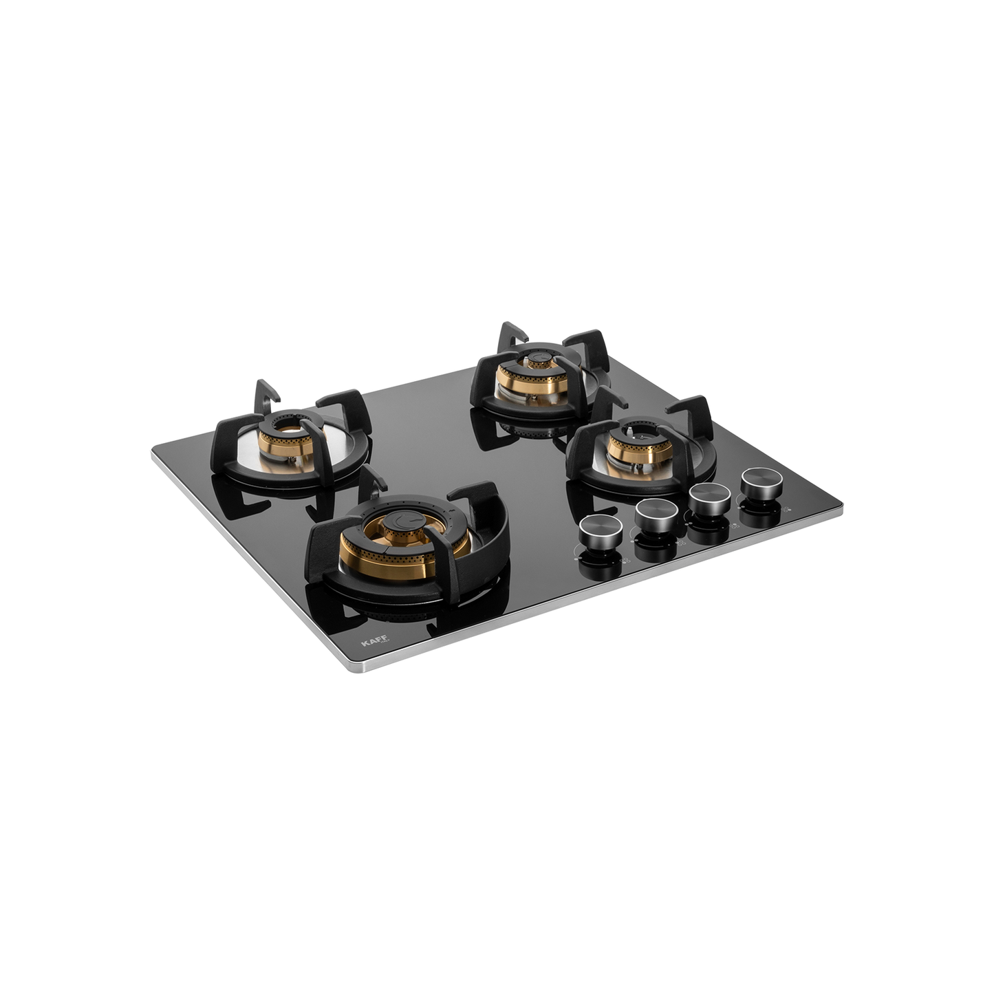 BLH-F 604X- Built-in Hob, 4 Full Brass High Efficiency Burners, 8 mm Thick Black Tempered Glass