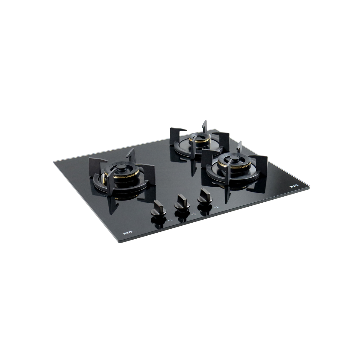 3 Burner Built-in Hob with Forged Brass Burners & Auto Electric Ignition, 78 cm (BZ 603)