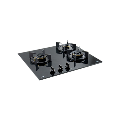 3 Burner Built-in Hob with Forged Brass Burners & Auto Electric Ignition, 78 cm (BZ 603)