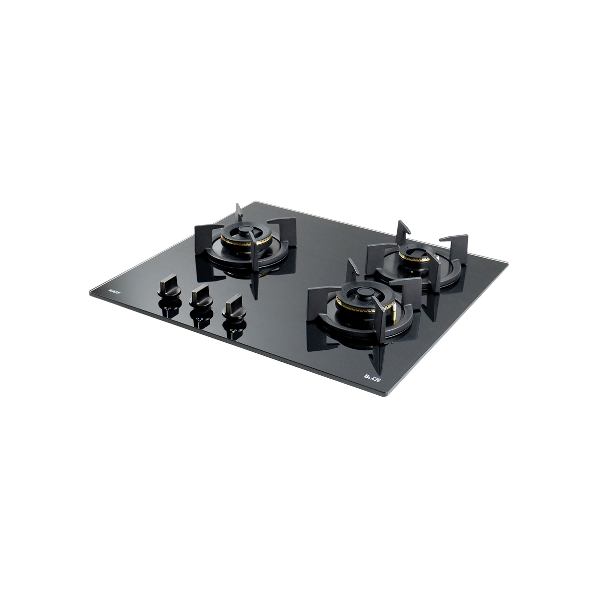 3 Burner Built-in Hob with Forged Brass Burners & Auto Electric Ignition, 78 cm (BZ 603)