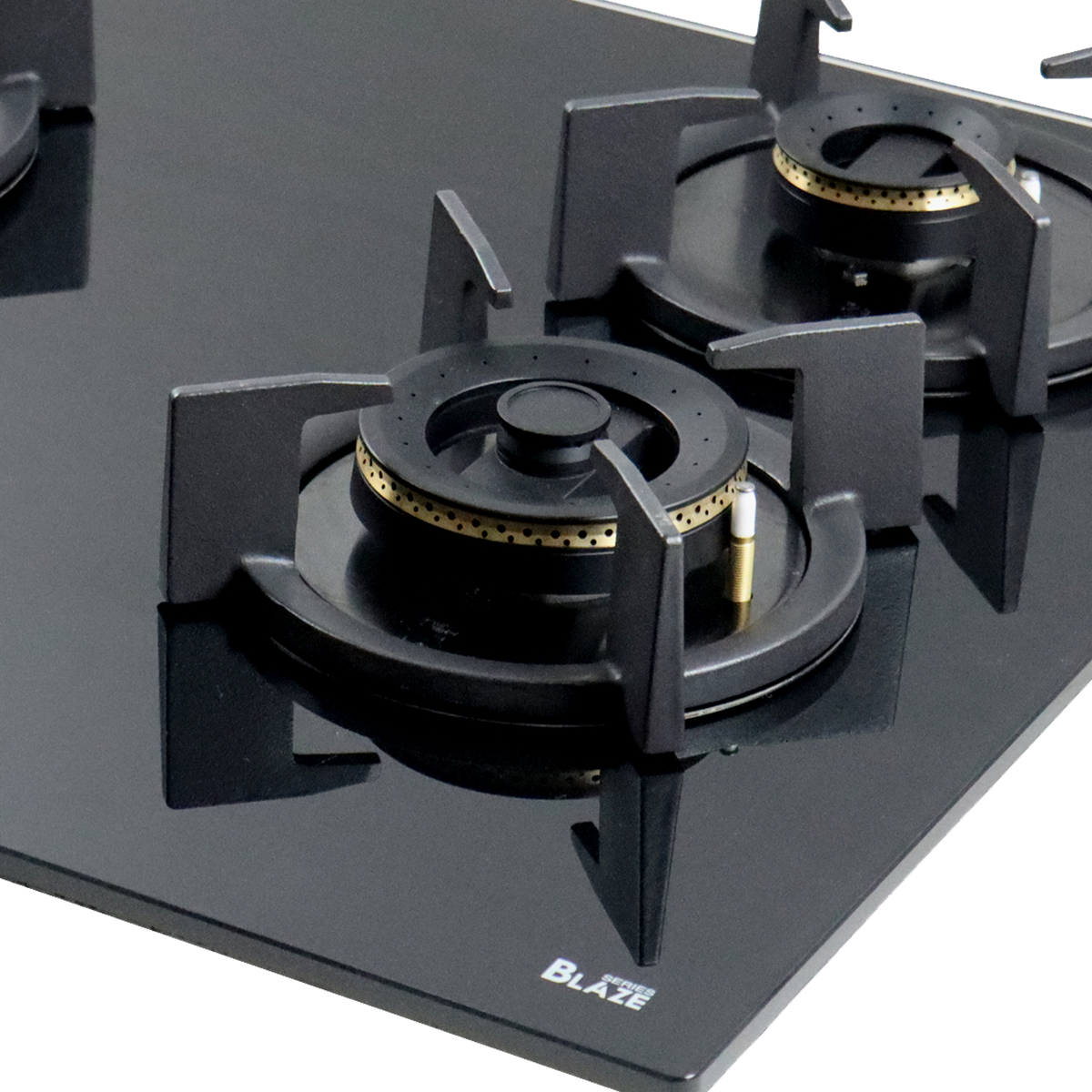 3 Burner Built-in Hob with Forged Brass Burners & Auto Electric Ignition, 78 cm (BZ 603)
