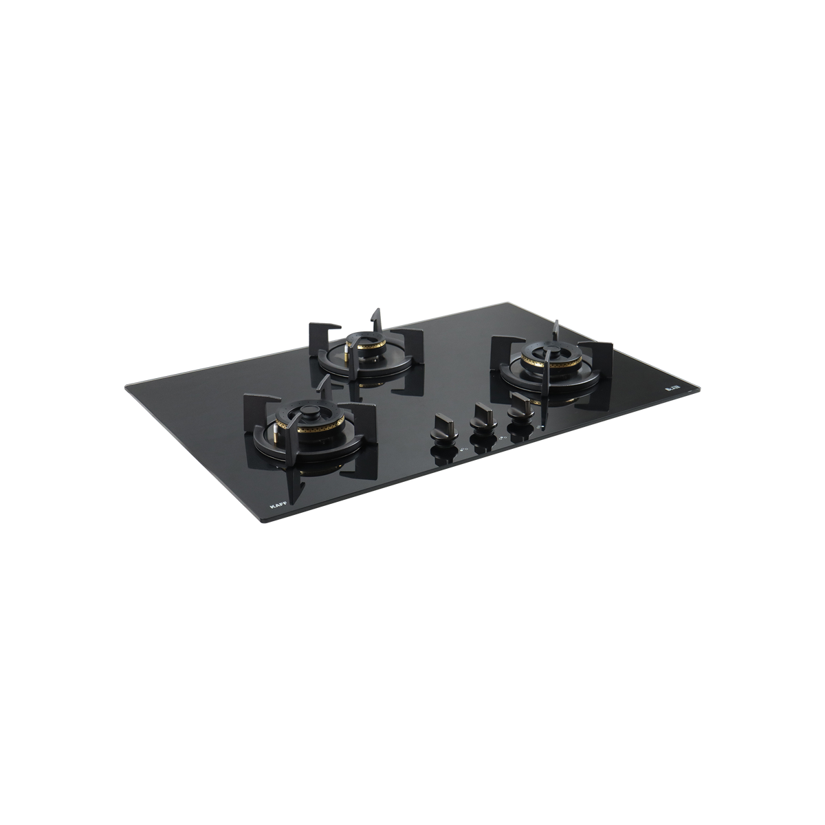 3 Burner Built-in Hob, High Efficiency Forged Brass Burners Coated in Black, Auto Electric Ignition, 78 cm (BZ 783)