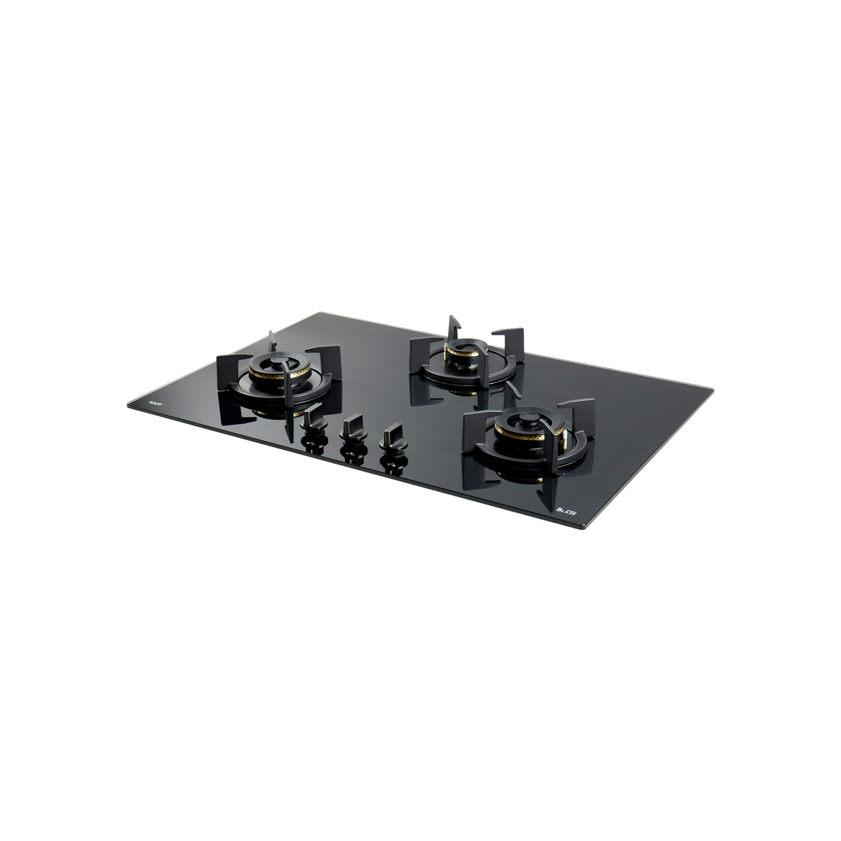 3 Burner Built-in Hob, High Efficiency Forged Brass Burners Coated in Black, Auto Electric Ignition, 78 cm (BZ 783)
