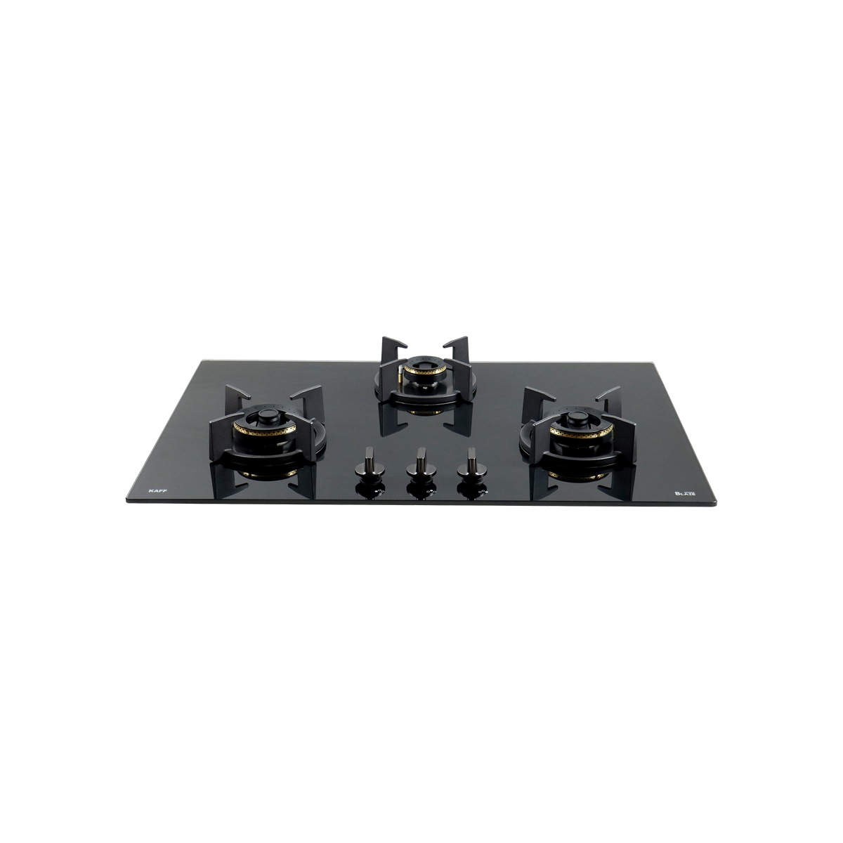 3 Burner Built-in Hob, High Efficiency Forged Brass Burners Coated in Black, Auto Electric Ignition, 78 cm (BZ 783)