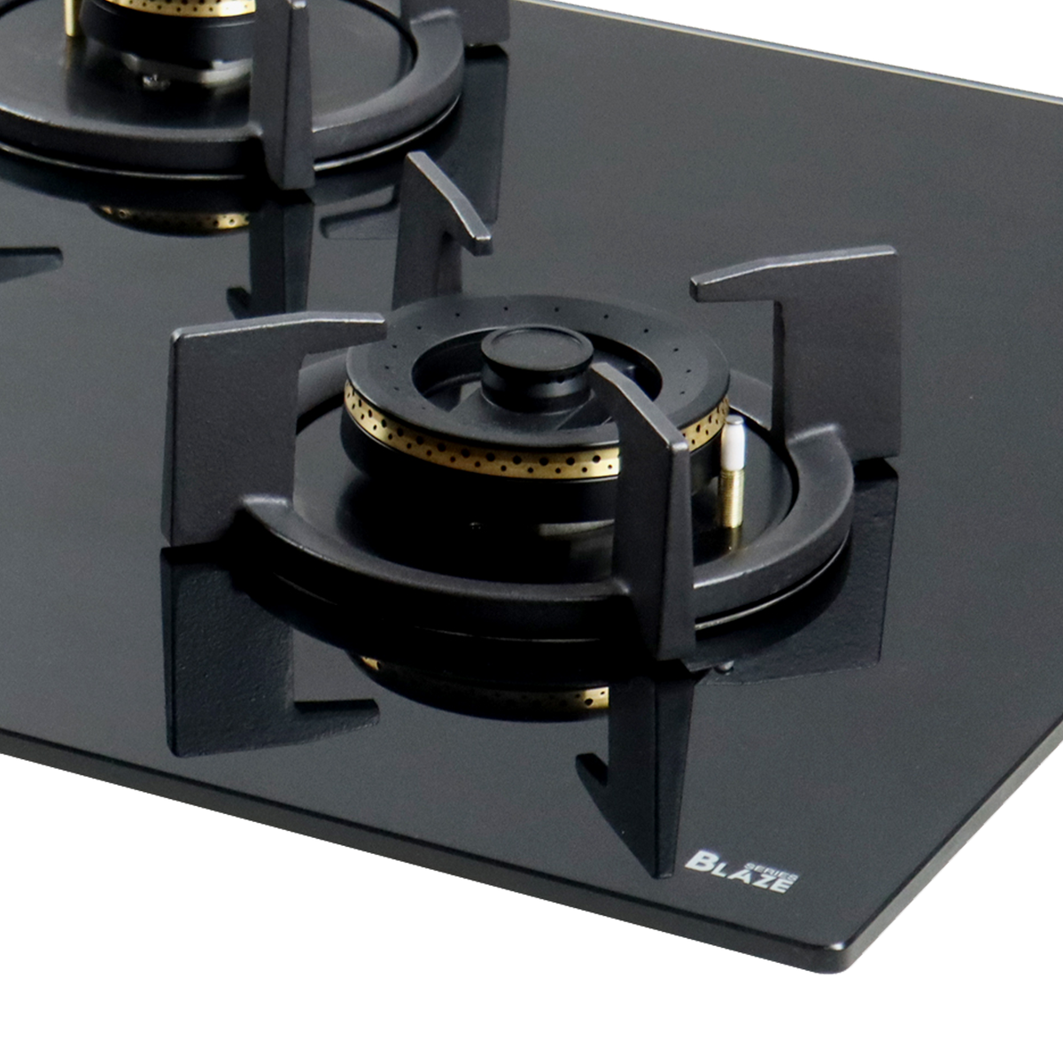 3 Burner Built-in Hob, High Efficiency Forged Brass Burners Coated in Black, Auto Electric Ignition, 78 cm (BZ 783)