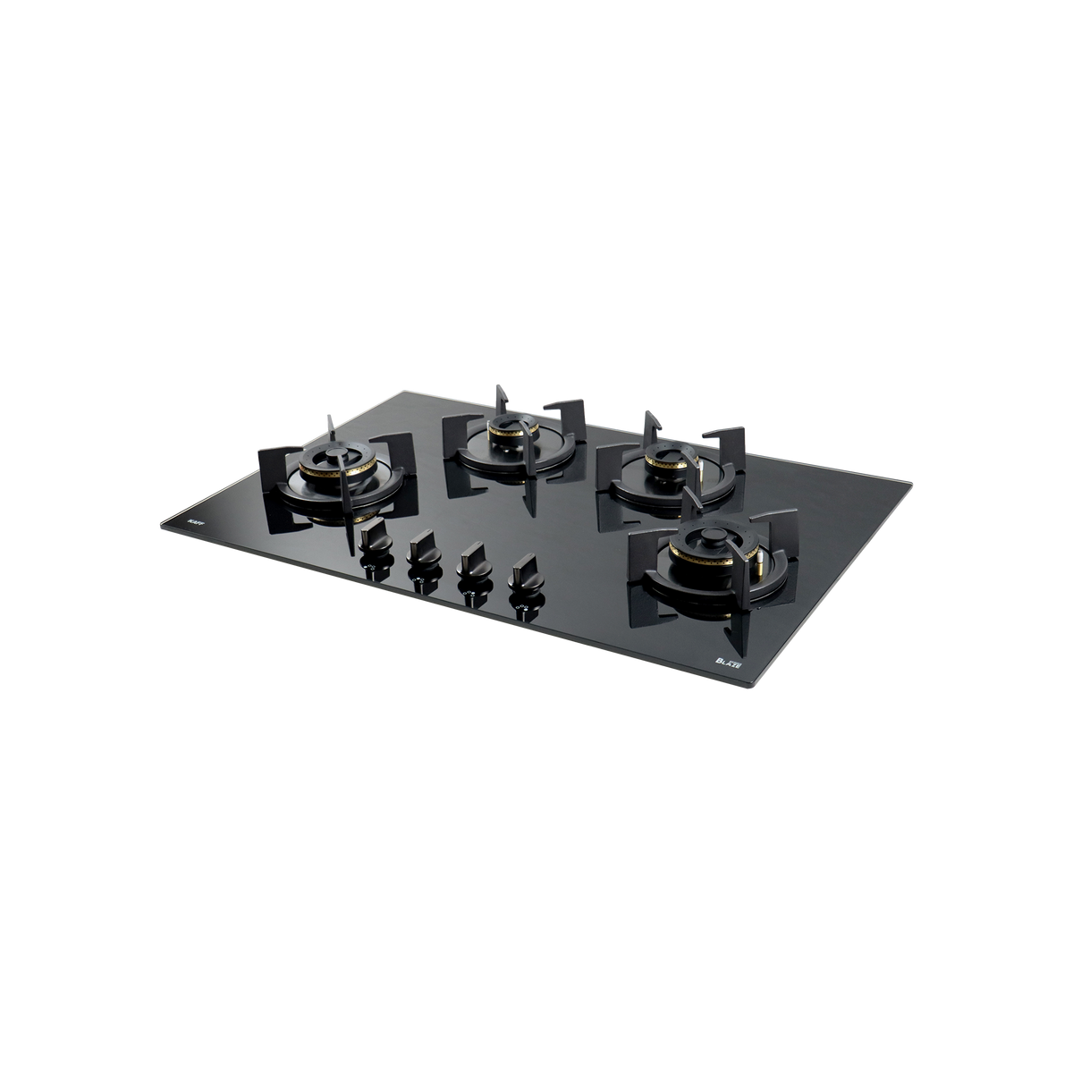 4 Burner Built-in Hob, High Efficiency Forged Brass Burners Coated in Black, Auto Electric Ignition, 78 cm (BZ 804)