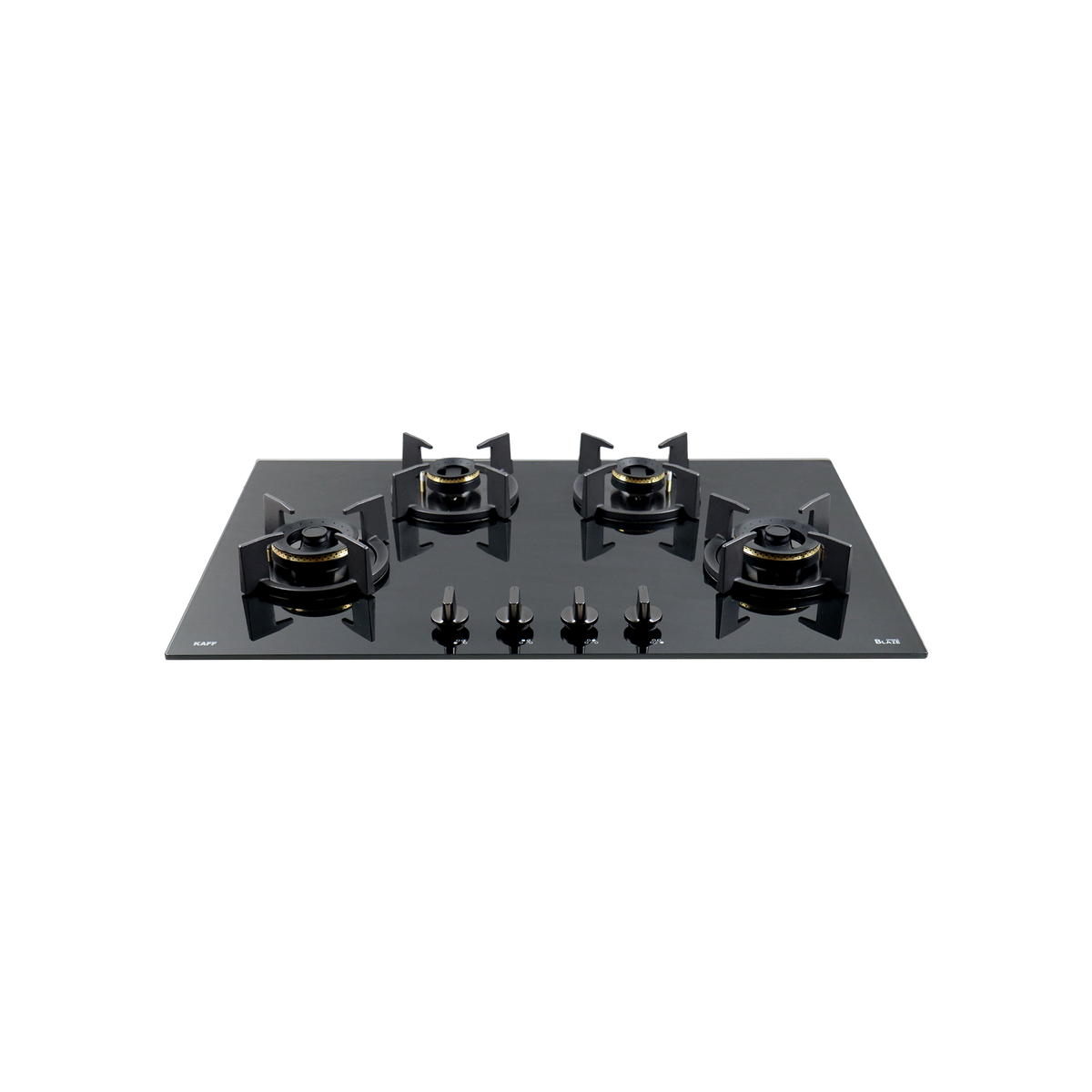 4 Burner Built-in Hob, High Efficiency Forged Brass Burners Coated in Black, Auto Electric Ignition, 78 cm (BZ 804)