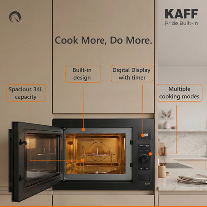 KB5A- 34L Built-in Microwave with Grill & Convection, Child Lock, Digital Display