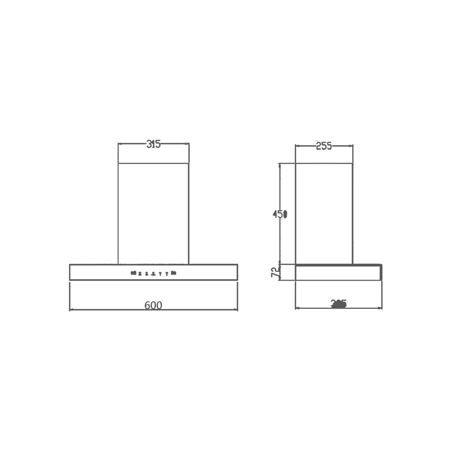 CASTO 60 DC - Smart Auto Clean Filterless Kitchen Chimney