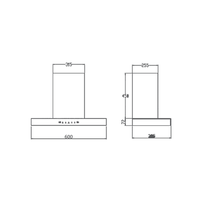CASTO 60 DC - Smart Auto Clean Filterless Kitchen Chimney
