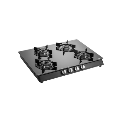 CBP 69 4B AI CBP 69 4B - Cooktop with Uniquely Designed Brass Burners Coated in Black, Auto Ignition
