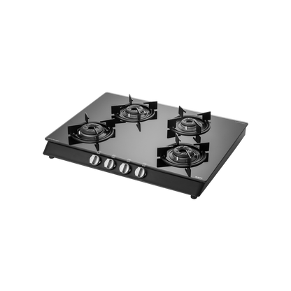 CBP 69 4B AI CBP 69 4B - Cooktop with Uniquely Designed Brass Burners Coated in Black, Auto Ignition