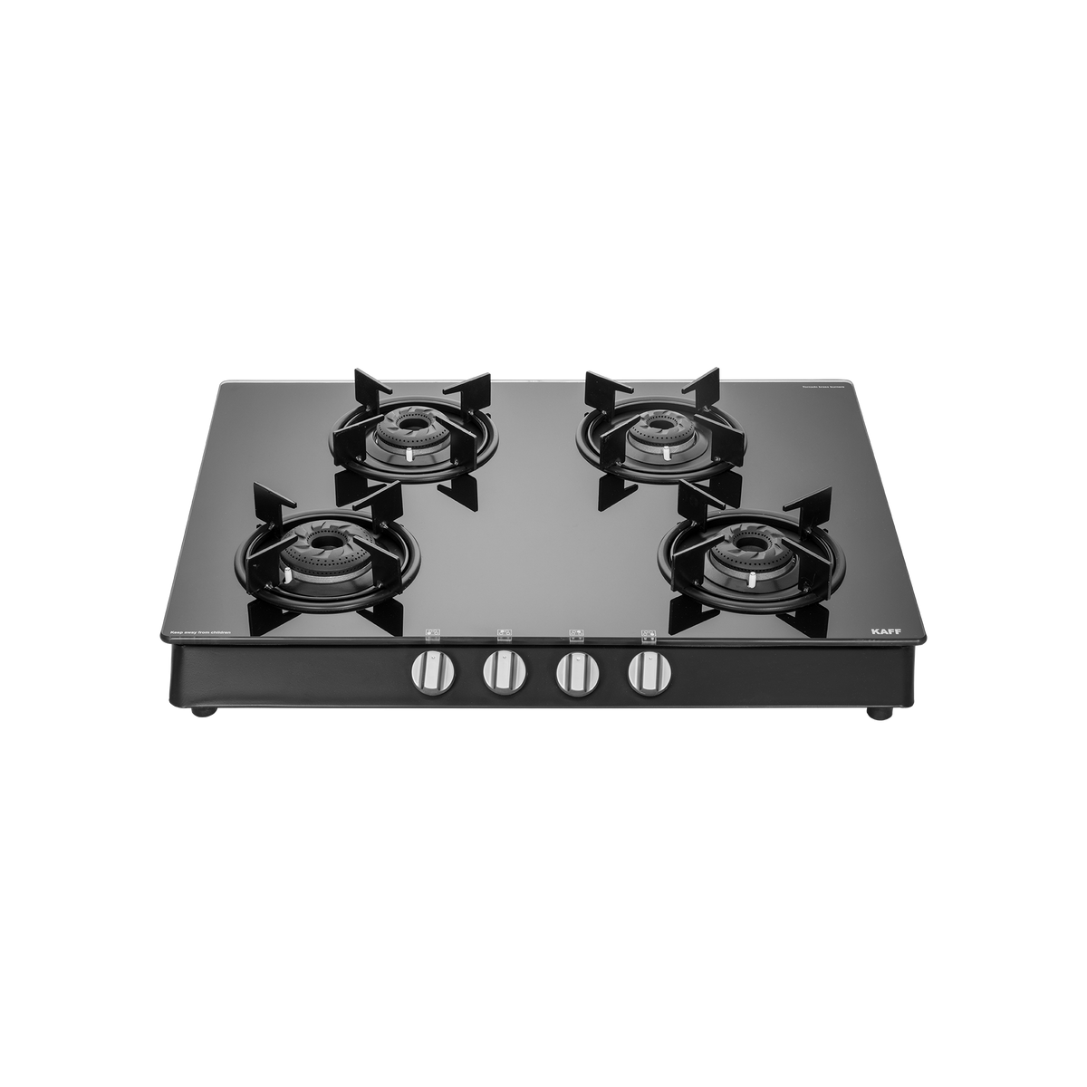 CBP 69 4B AI CBP 69 4B - Cooktop with Uniquely Designed Brass Burners Coated in Black, Auto Ignition