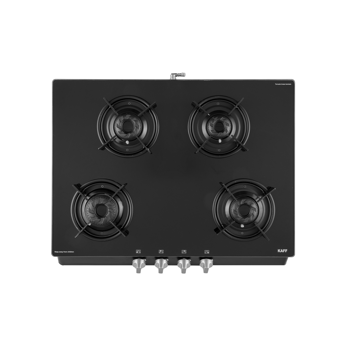 CBP 69 4B AI CBP 69 4B - Cooktop with Uniquely Designed Brass Burners Coated in Black, Auto Ignition