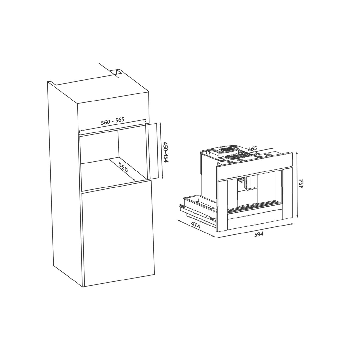 CFFBI 6 Built-in Coffee Machine, Multi Coffee Options (Espresso, Cappuccino, Latte, etc.)