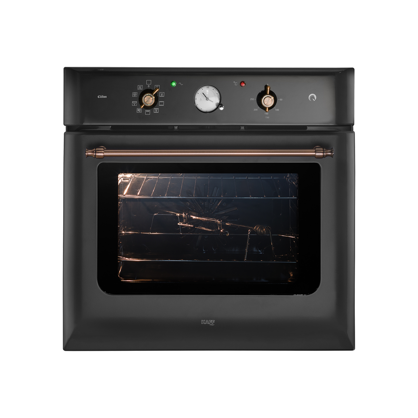 CLOV 6 BLN - 60 L Built-in Oven with True Convection & Black Retro Finish