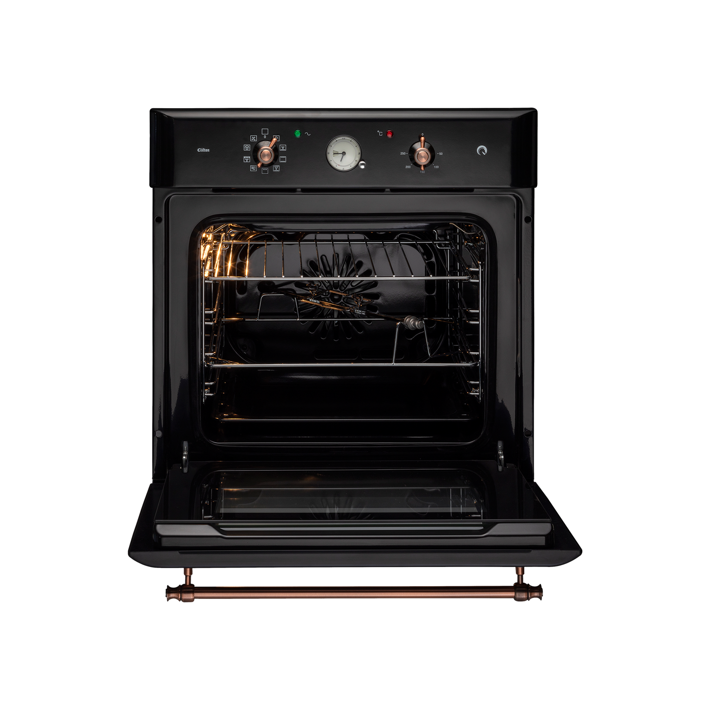 CLOV 6 BLN - 60 L Built-in Oven with True Convection & Black Retro Finish