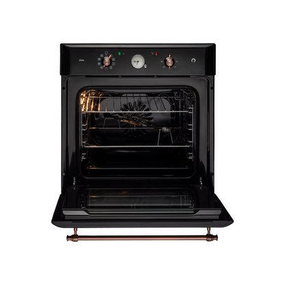 CLOV 6 BLN - 60 L Built-in Oven with True Convection & Black Retro Finish