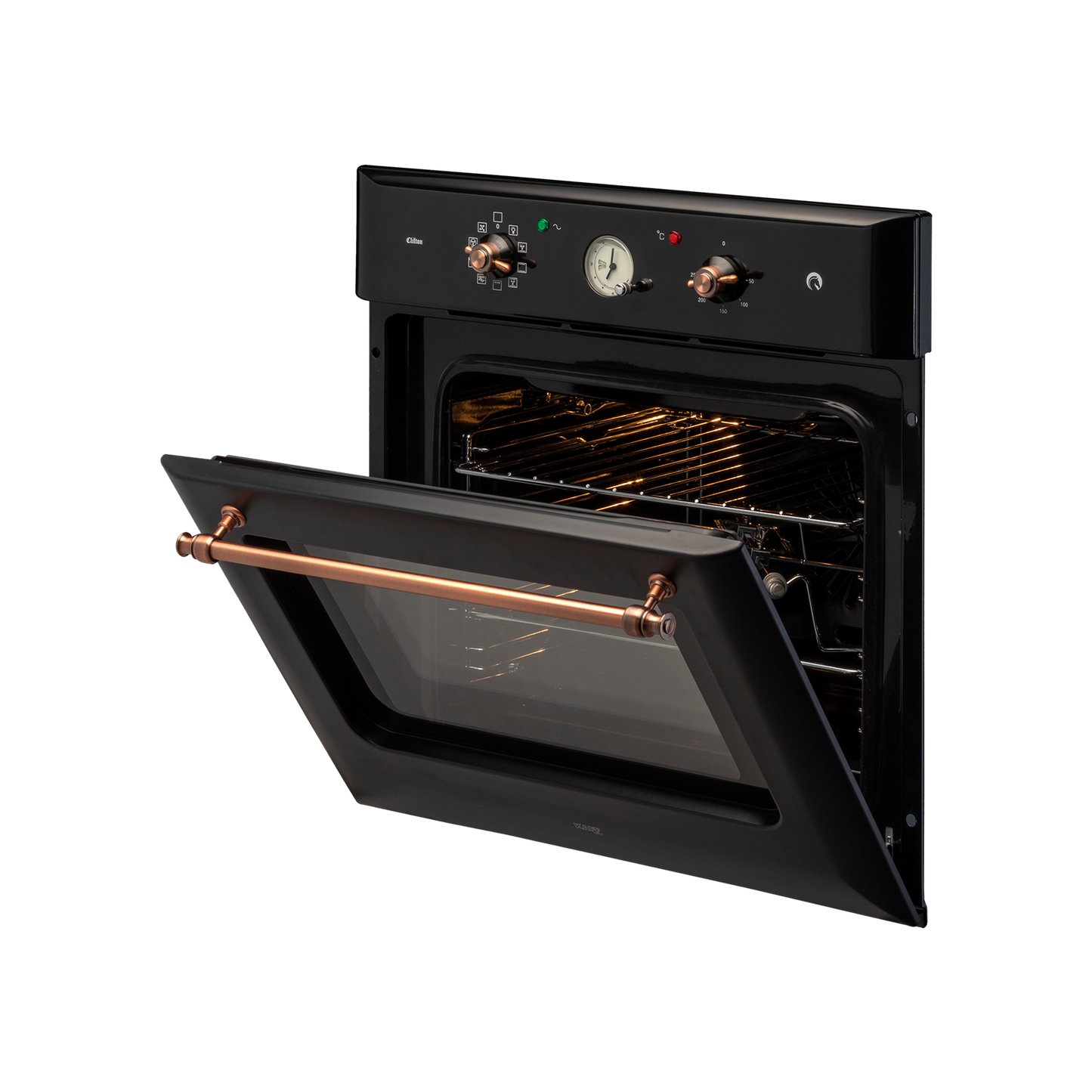 CLOV 6 BLN - 60 L Built-in Oven with True Convection & Black Retro Finish