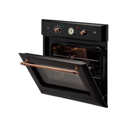 CLOV 6 BLN - 60 L Built-in Oven with True Convection & Black Retro Finish
