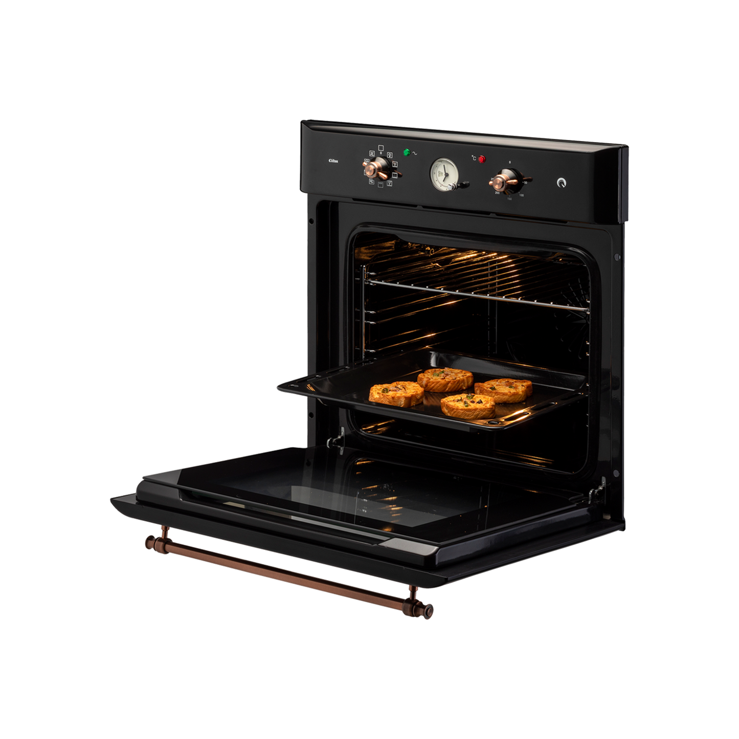 CLOV 6 BLN - 60 L Built-in Oven with True Convection & Black Retro Finish