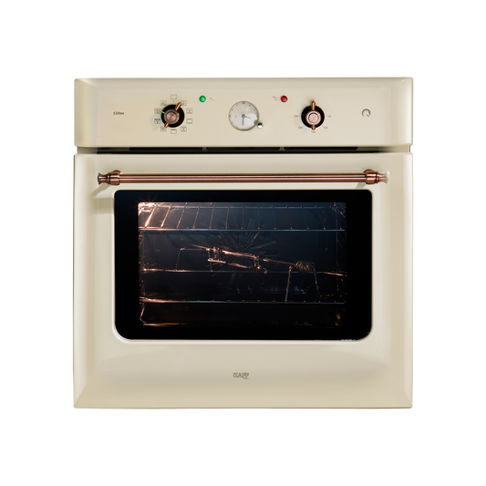 CLOV 6 CR - 60 L Built in Oven with Cream Retro Finish and True Convection