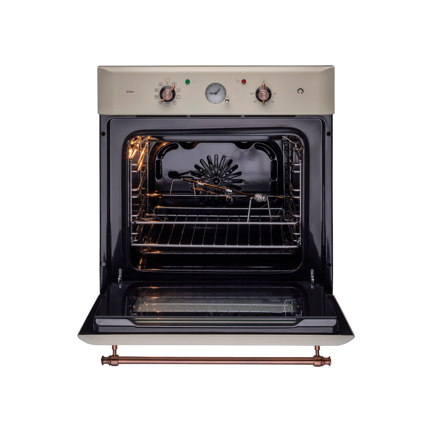 CLOV 6 CR - 60 L Built in Oven with Cream Retro Finish and True Convection