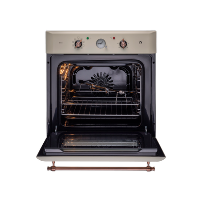 CLOV 6 CR - 60 L Built in Oven with Cream Retro Finish and True Convection