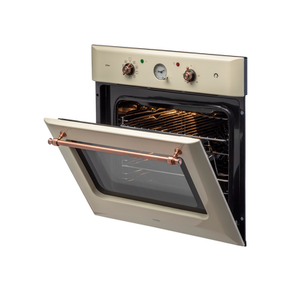 CLOV 6 CR - 60 L Built in Oven with Cream Retro Finish and True Convection
