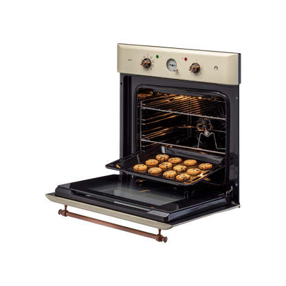 CLOV 6 CR - 60 L Built in Oven with Cream Retro Finish and True Convection