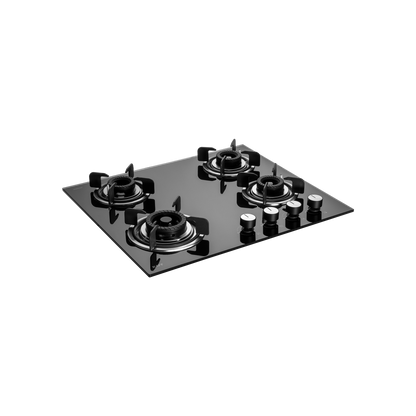 CRH 604- Built-in Hob with 4 Black Coated Tornado Style Burners