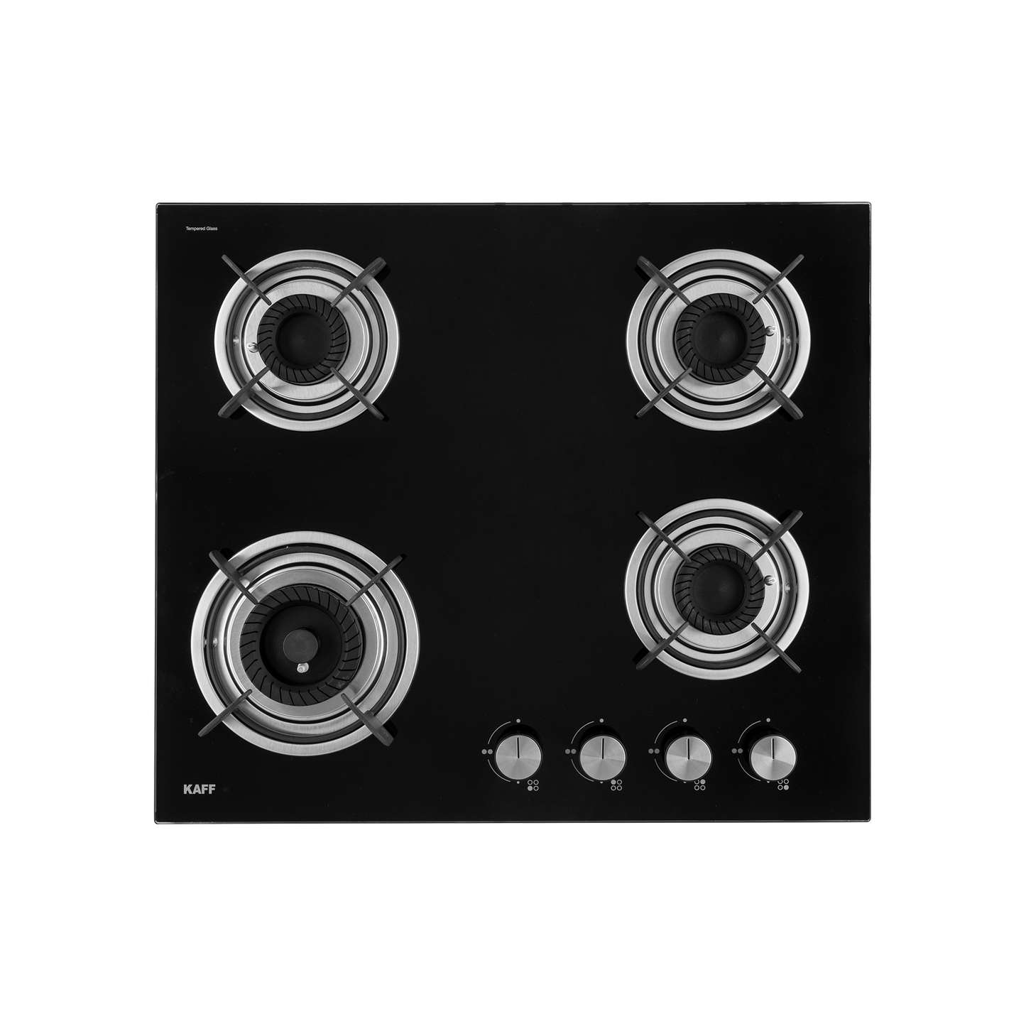 CRH 604- Built-in Hob with 4 Black Coated Tornado Style Burners