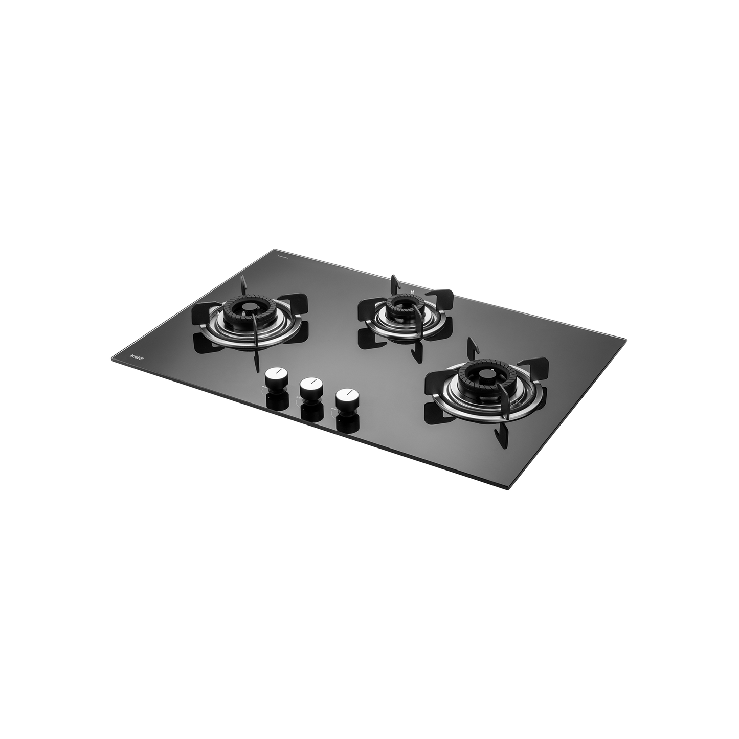 CRH 783- Built-in Hob with 3 Black Coated Tornado Style Burners, Auto Ignition