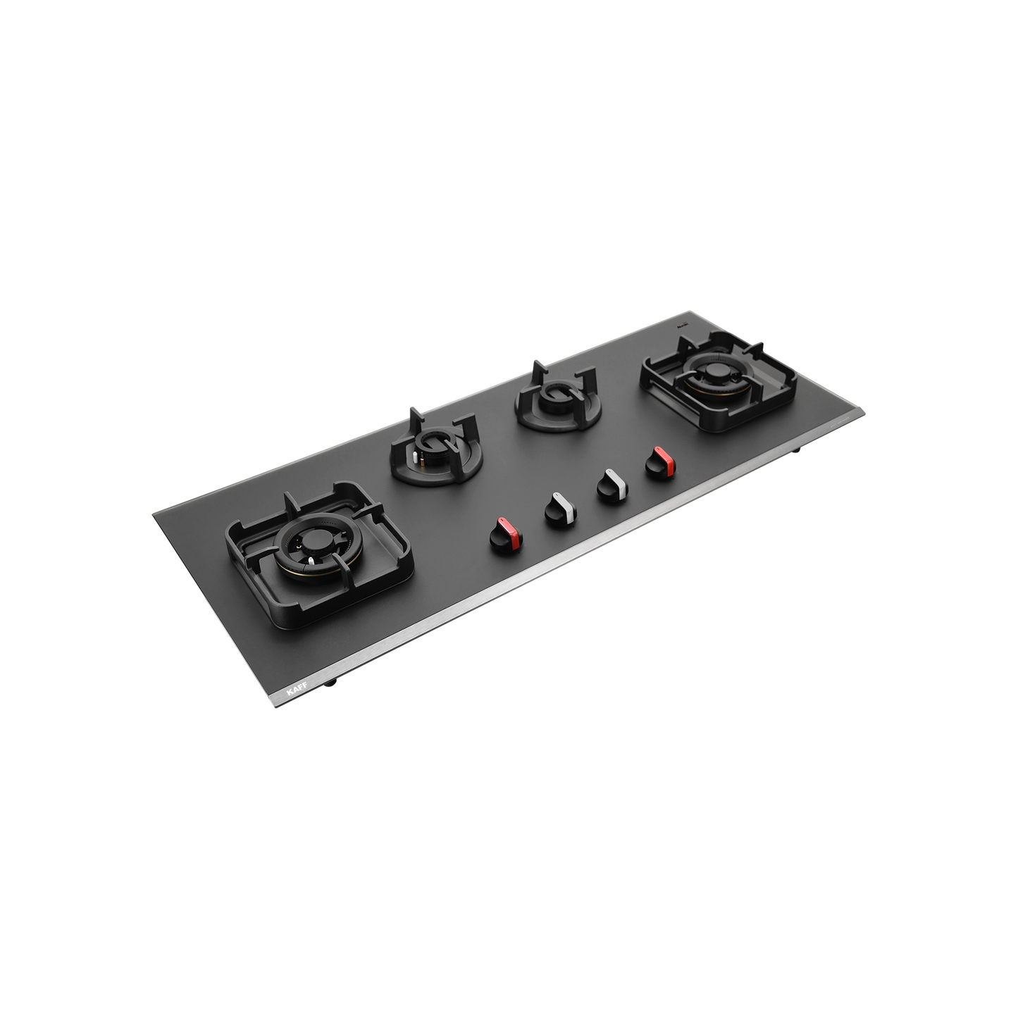 CRYSTAL NOIR 1104- 4 Burners Built-in Hob with Frosted Crystal Black Glass Finish