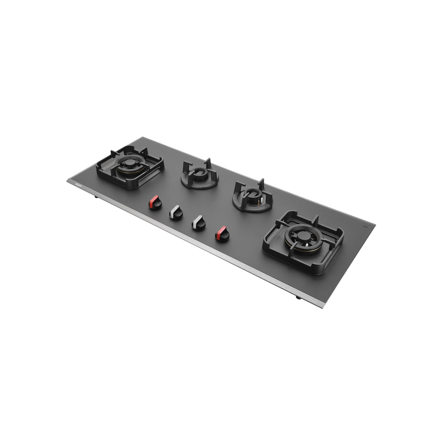 CRYSTAL NOIR 1104- 4 Burners Built-in Hob with Frosted Crystal Black Glass Finish